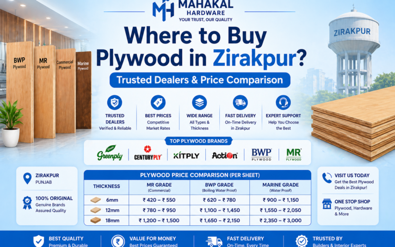 Where to Buy Plywood in Zirakpur? Trusted Dealers & Price Comparison